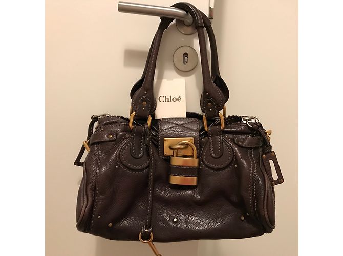 Borsa a mano Chloé Paddington in pelle marrone Cioccolato Marrone scuro - vista 9