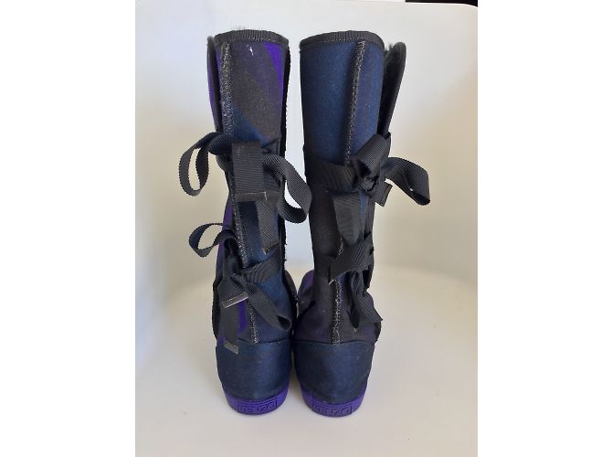 Botas Kenzo en tejido estampado gráfico morado negro azul 37 Púrpura - vista 2