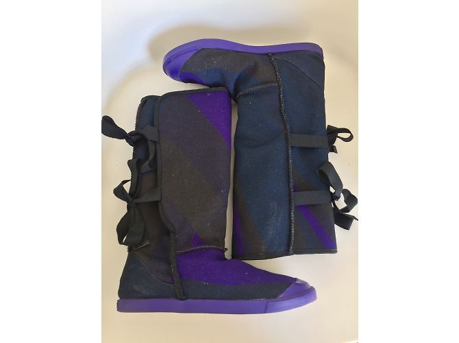 Botas Kenzo en tejido estampado gráfico morado negro azul 37 Púrpura - vista 5