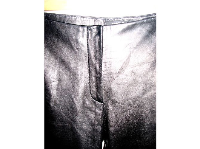 DKNY Lederhose Schwarz - Ansicht 3