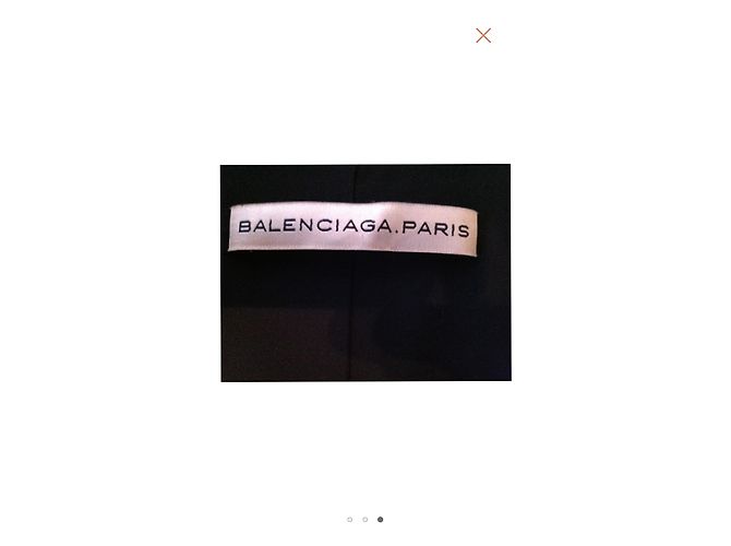 Giacca elegante Balenciaga nera in rayon Nero - vista 3