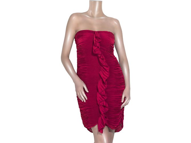 Diane Von Furstenberg Fermina Bandeau-Kleid in Rot Bordeaux - Ansicht 2