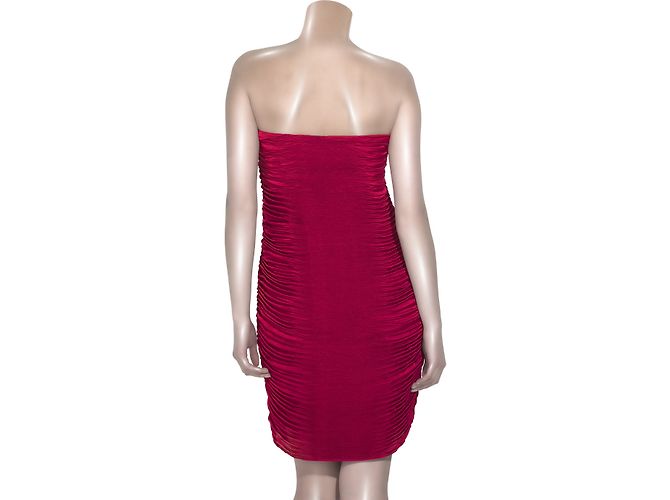Diane Von Furstenberg Fermina Bandeau-Kleid in Rot Bordeaux - Ansicht 3