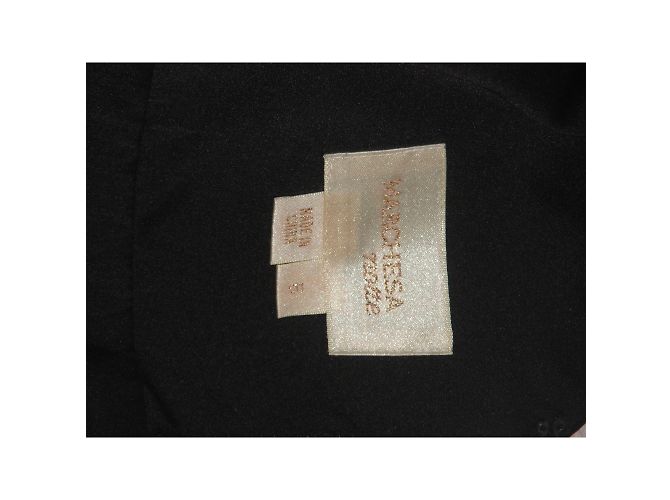 Marchesa Notte Seidenkleid Schwarz - Ansicht 3