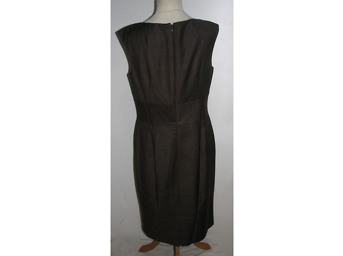 Calvin Klein Kleid Dunkelgrau Rayon Anthrazitgrau - Ansicht 3