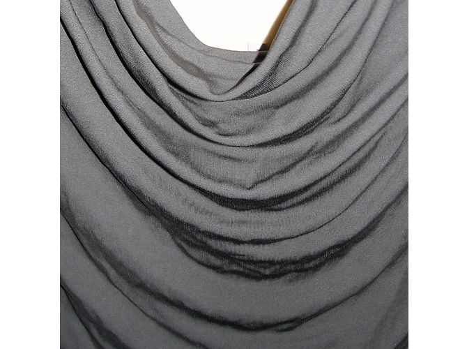 Halston Heritage Kleid aus grauer Viskose - Ansicht 6