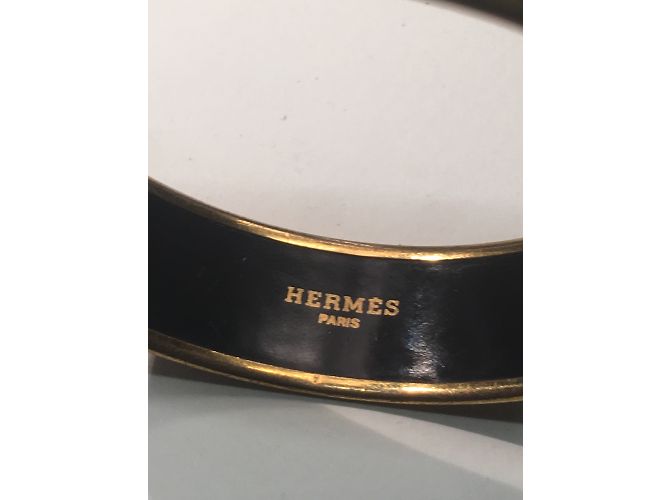 Bracciale Hermès in metallo smaltato blu motivi pesci Multicolore - vista 5