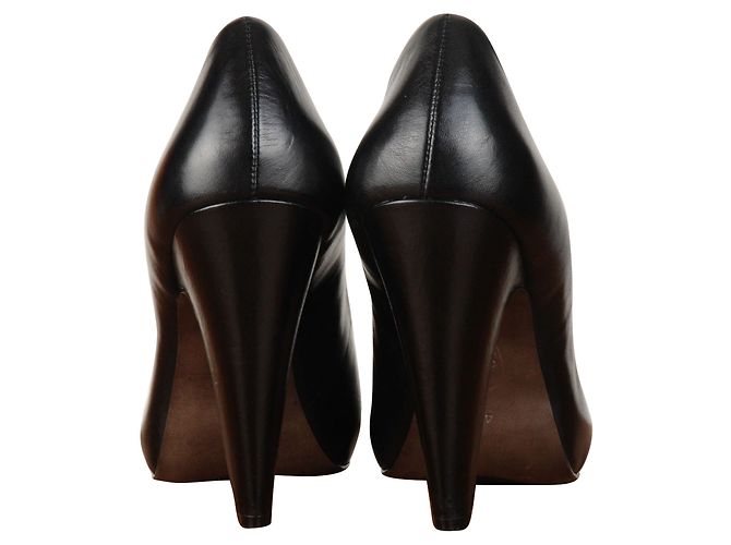 Décolleté Ash Ryan in pelle nera con punta aperta Nero - vista 3
