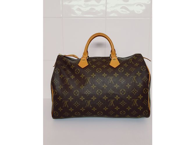 Louis Vuitton Speedy 35 Beige Golden Schokolade - Ansicht 3