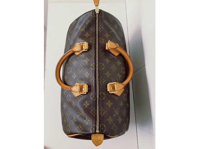 Louis Vuitton Speedy 35 Beige Golden Schokolade - Ansicht 4