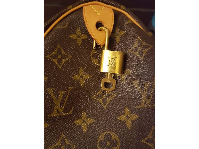 Louis Vuitton Speedy 35 Beige Golden Schokolade - Ansicht 7