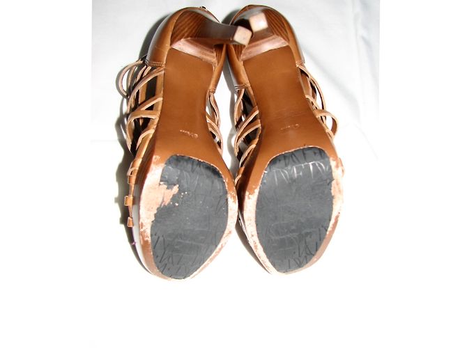 Sandali gladiatore Lady in pelle marrone Diane Von Furstenberg - vista 5