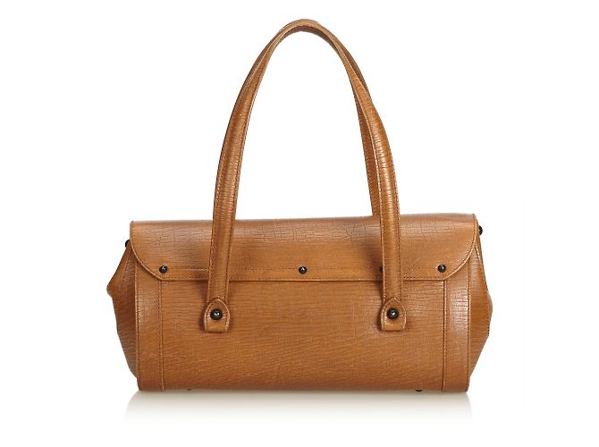Bamboo Gucci Pallottola di bambù in pelle - vista 3