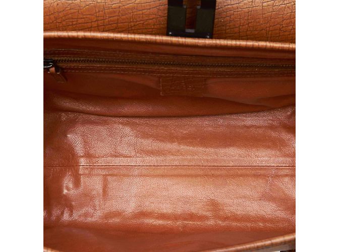 Bamboo Gucci Pallottola di bambù in pelle - vista 5