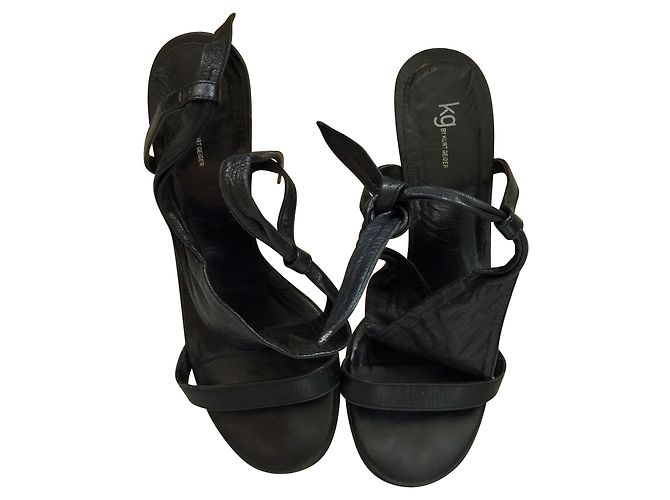 Sandali Kurt Geiger in pelle nera 38 Nero - vista 2