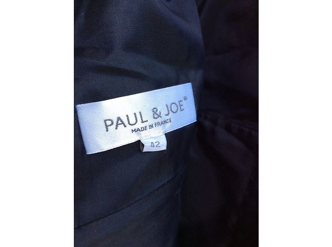 Vestido de bolinhas Paul & Joe de algodão branco e azul - vista 5
