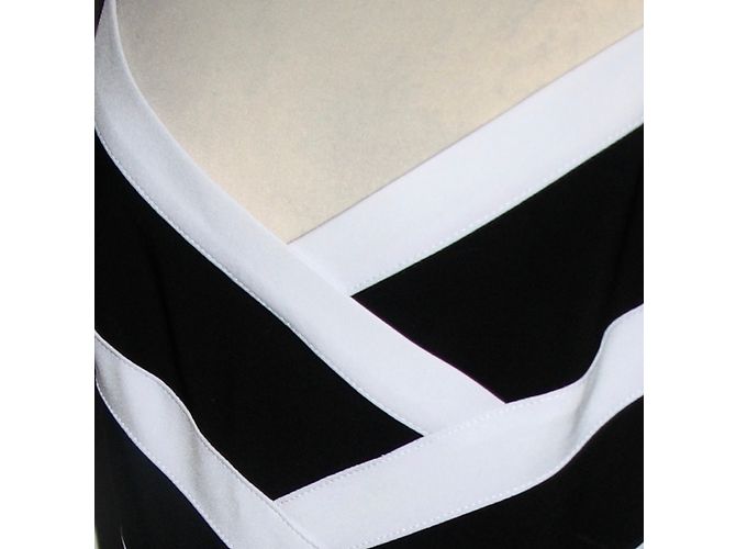 Autre Marque Joseph Ribkoff Kleid schwarz weiß gestreift - Ansicht 5