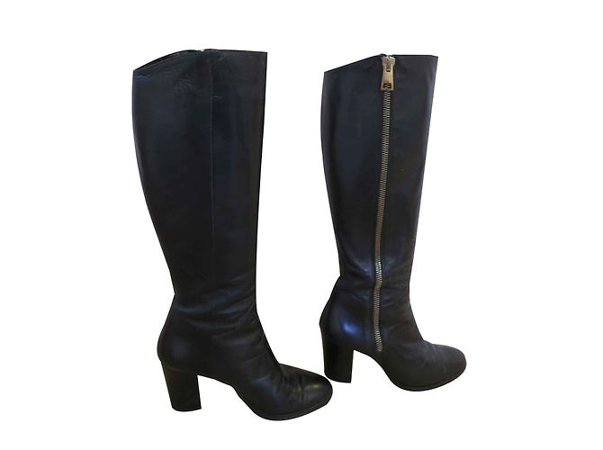 Vero Cuoio Lederstiefel Schwarz Größe 39 - Ansicht 2