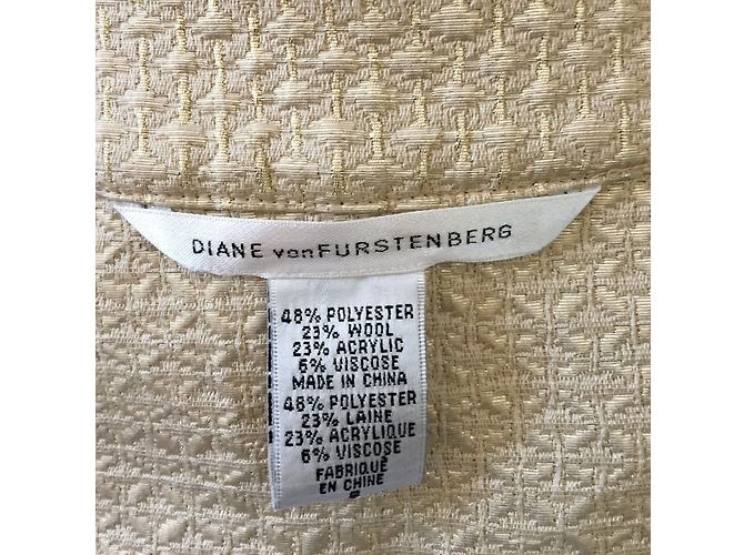 Diane Von Furstenberg Ayuka Minikleid Gold Beige Golden - Ansicht 4
