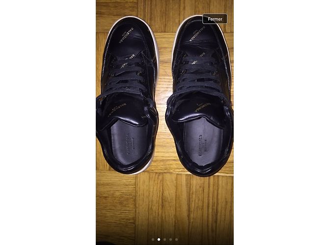 Sneakers Balenciaga in pelle nera Nero - vista 6