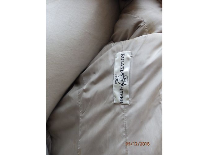 Autre Marque Cappotto vintage in visone naturale Bianco sporco - vista 3
