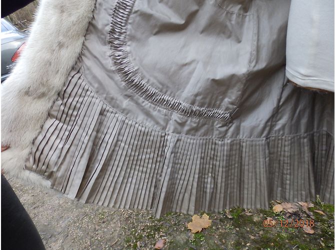 Autre Marque Cappotto vintage in visone naturale Bianco sporco - vista 4