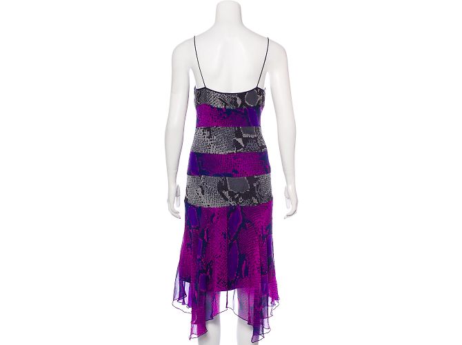 Vestido asimétrico de seda Aleucia Diane Von Furstenberg Multicolor Púrpura - vista 3