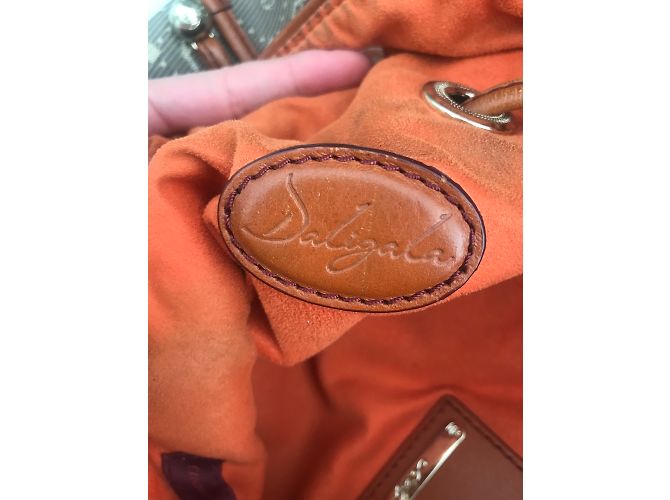 Borsa a mano Lancel Daligala Beige Arancione - vista 3