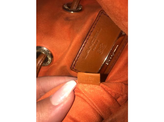 Borsa a mano Lancel Daligala Beige Arancione - vista 4