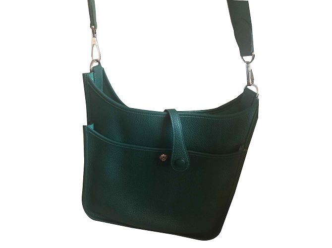 Hermès Evelyne bag 3 AM 29 Verde - vista 2