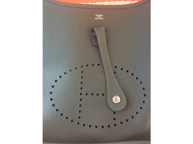 Hermès Evelyne bag 3 AM 29 Verde - vista 4