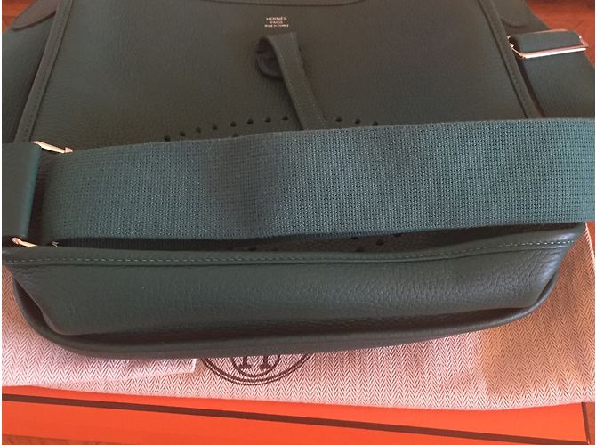 Hermès Evelyne bag 3 AM 29 Verde - vista 5