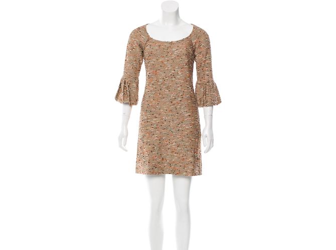 Abito Sense Diane Von Furstenberg Multicolore Caramello - vista 2