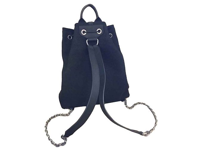 Chanel DEAUVILLE RUCKSACK Marineblau - Ansicht 2