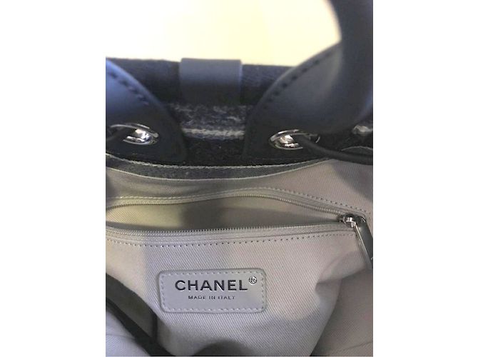 Chanel DEAUVILLE RUCKSACK Marineblau - Ansicht 4