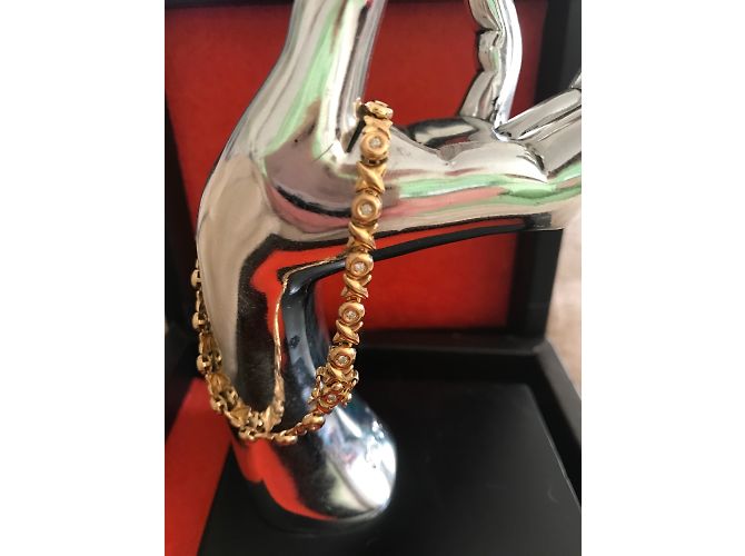 Autre Marque Bracciale linea di diamanti in oro giallo D'oro - vista 5