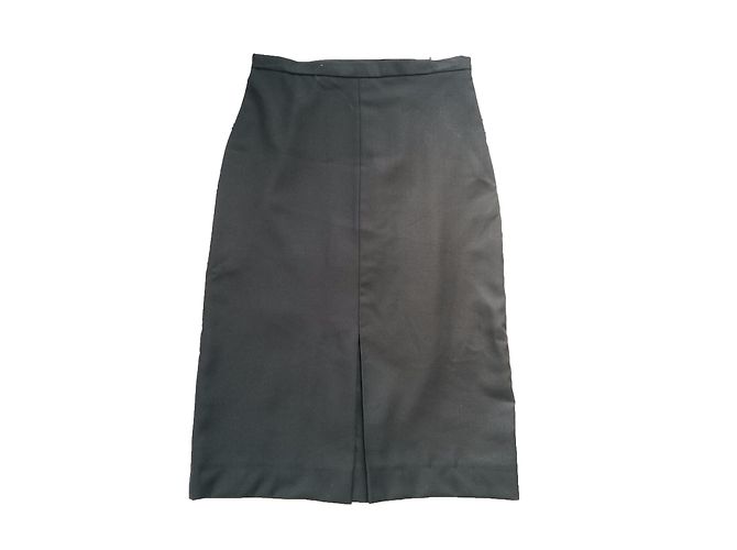 Falda recta de lana negra Bottega Veneta Negro - vista 2
