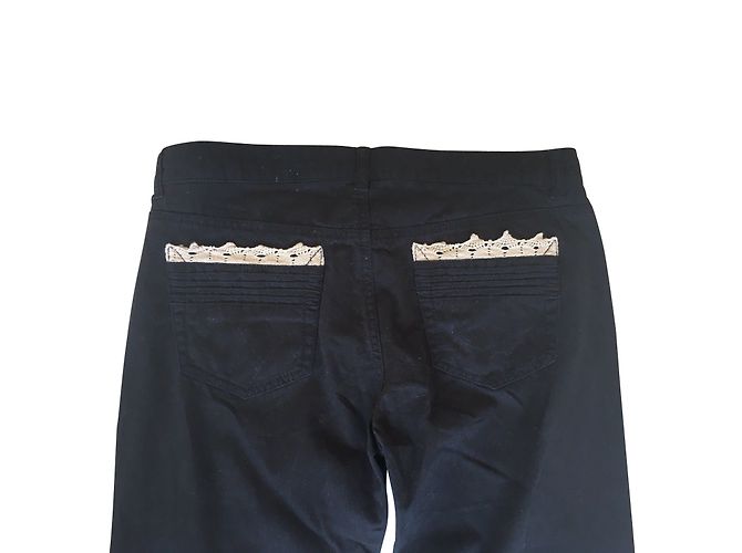 Vaqueros Red Valentino negros con encaje - vista 3