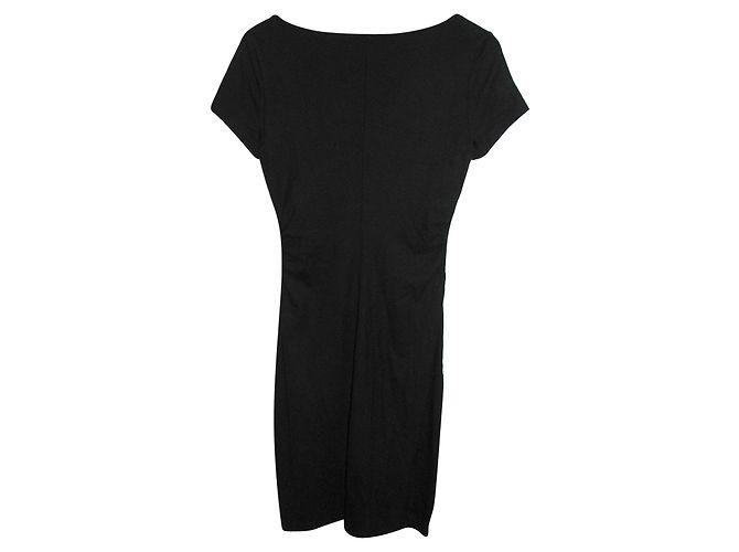 Vestido ajustado negro de viscosa Diane Von Furstenberg - vista 2