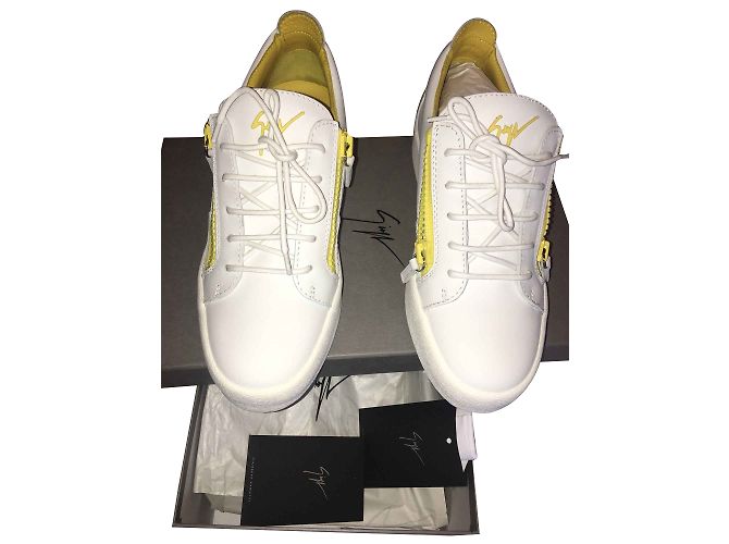 Sneakers Giuseppe Zanotti in pelle bianca Bianco - vista 2