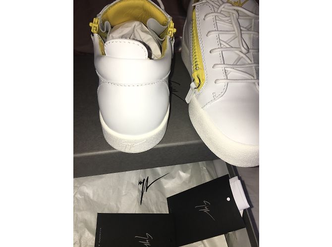 Sneakers Giuseppe Zanotti in pelle bianca Bianco - vista 3