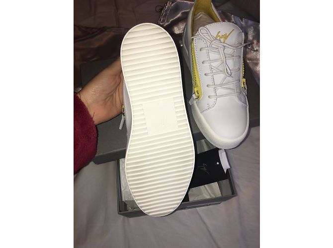 Sneakers Giuseppe Zanotti in pelle bianca Bianco - vista 4