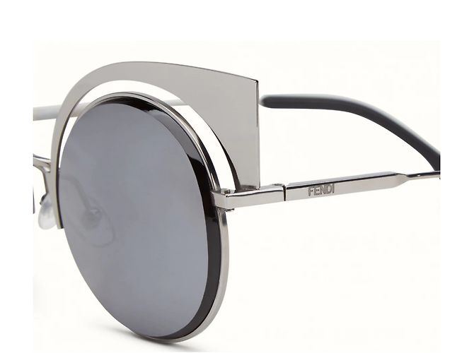 Fendi Ruthenium Sonnenbrille FF 0177/S Silber - Ansicht 3