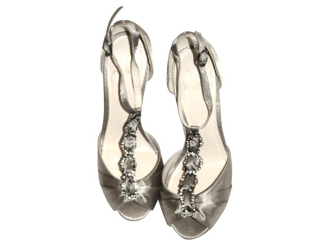 Jenny Packham Abendgarderobe Silber - Ansicht 2
