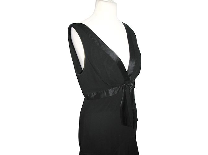 Abito Ted Baker in seta nera chiffon Nero - vista 3