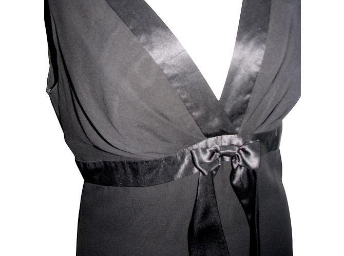 Abito Ted Baker in seta nera chiffon Nero - vista 4