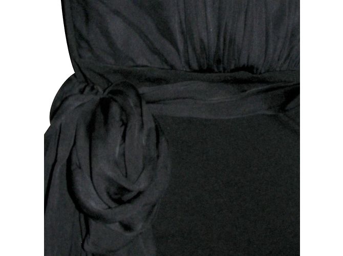 Philosophy Di Alberta Ferretti Ein Kleid aus Seide mit Schultern Schwarz - Ansicht 4