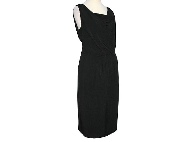 Vestido negro Lk Bennett de triacetato - vista 3