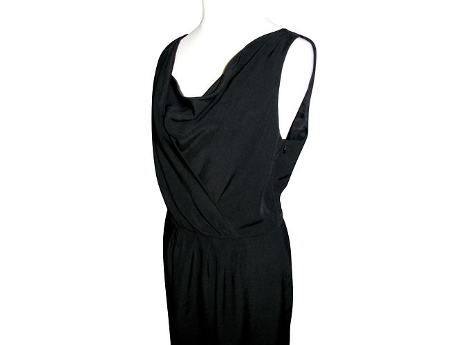 Vestido negro Lk Bennett de triacetato - vista 4
