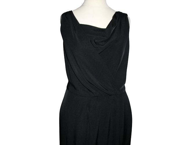 Vestido negro Lk Bennett de triacetato - vista 5